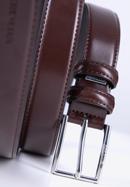 Men's leather belt, brown, 98-8M-904-4-90, Photo 4