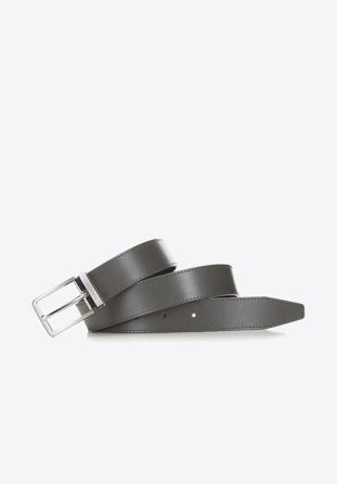 Men's belt, grey, 90-8M-305-8-90, Photo 1