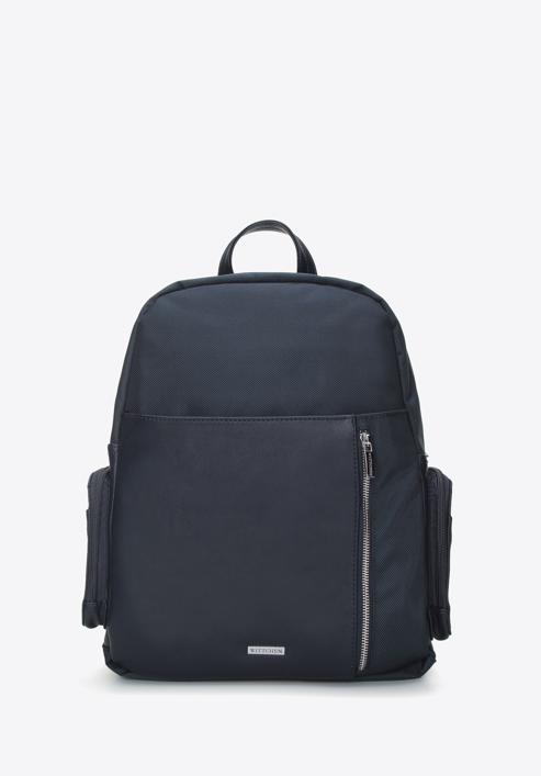 Backpack, navy blue, 94-3P-001-1, Photo 1