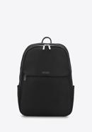 Laptop backpack 13”/14” with silver zip, black, 98-3P-204-1, Photo 1
