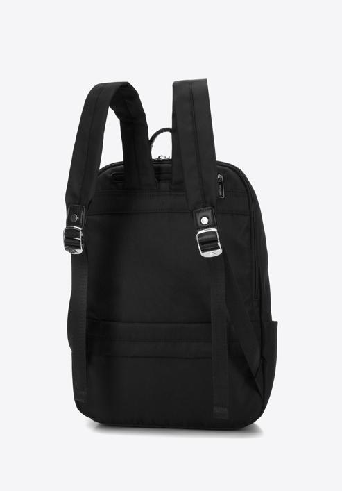 Laptop backpack 13”/14” with silver zip, black, 98-3P-204-1, Photo 2