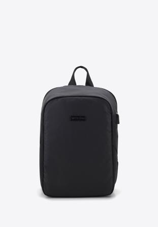 Męski plecak na laptopa 15,6” nowoczesny, czarny, 94-3P-104-1D, Zdjęcie 1