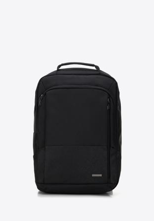 Męski plecak na laptopa 15,6” prosty, czarny, 98-3P-201-1, Zdjęcie 1