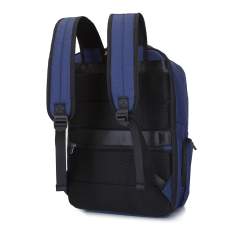 MÄ™ski plecak na laptopa 15,6â€� z bocznÄ… kieszeniÄ…, granatowy, 92-3P-100-17, ZdjÄ™cie 1