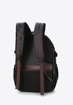Men's 15.6'' laptop backpack, black-brown, 98-3P-202-4, Photo 1