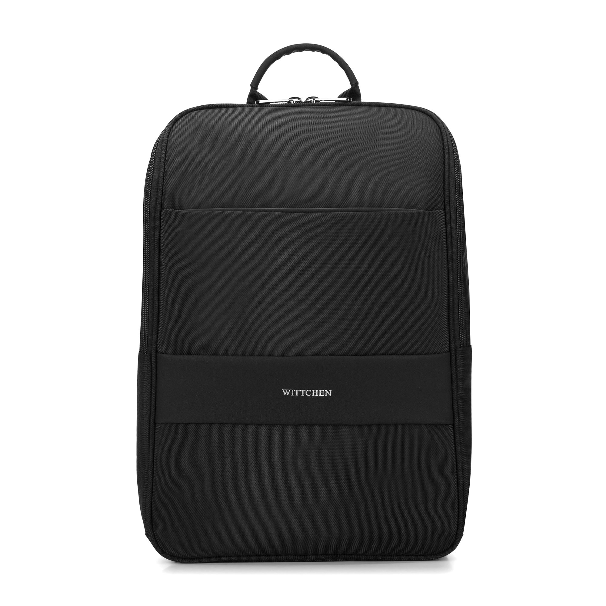 Męski plecak na laptopa 15,6” z zaokrągloną klapą czarny product