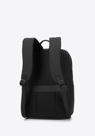 Męski plecak na laptopa 15,6” z zaokrągloną klapą czarny