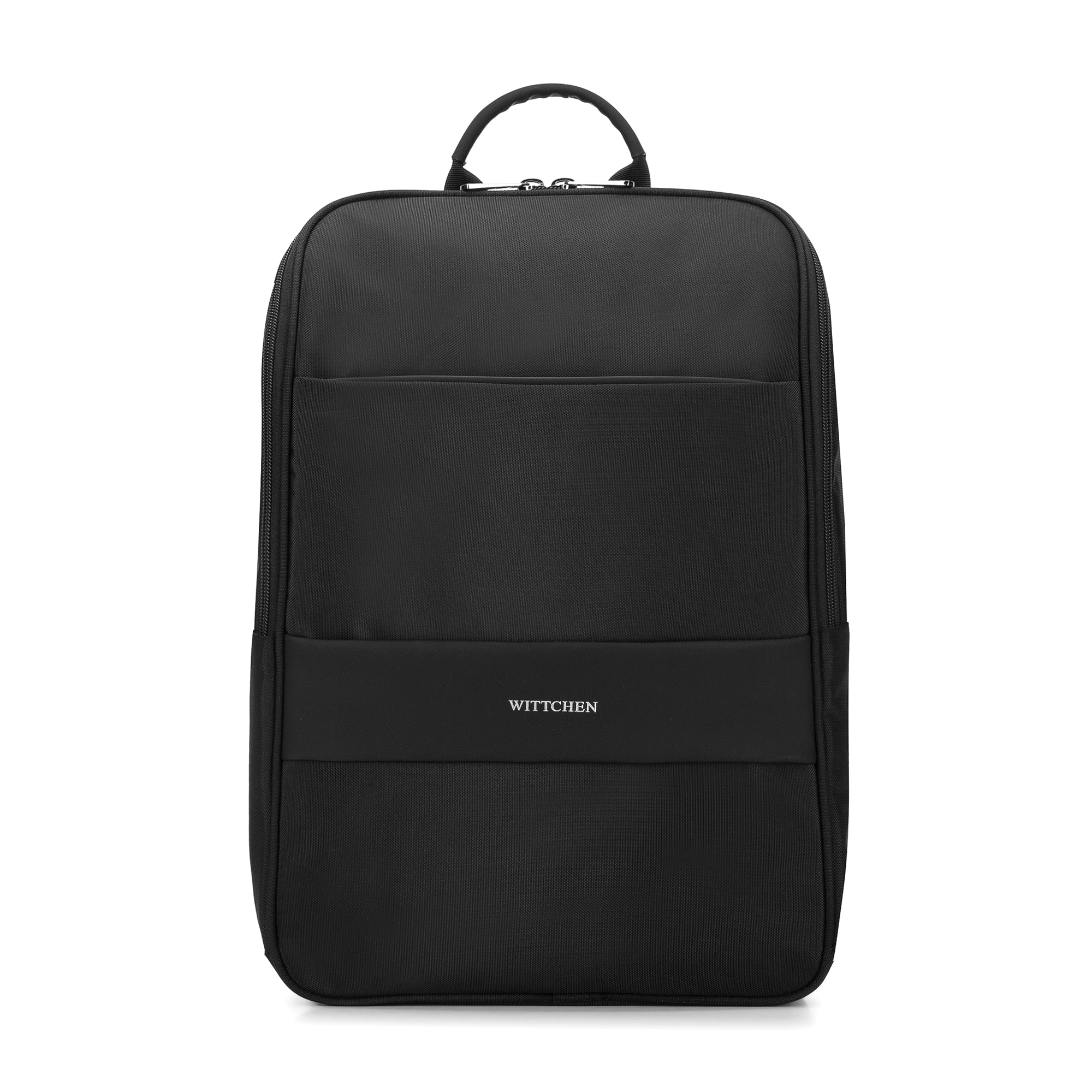 Pánsky batoh na notebook 15,6" so zaoblenou chlopňou do lietadla, čierny 29-3P-223-1