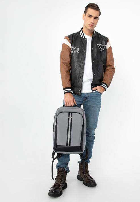 Men's 17” laptop backpack, grey, 96-3U-900-8, Photo 15