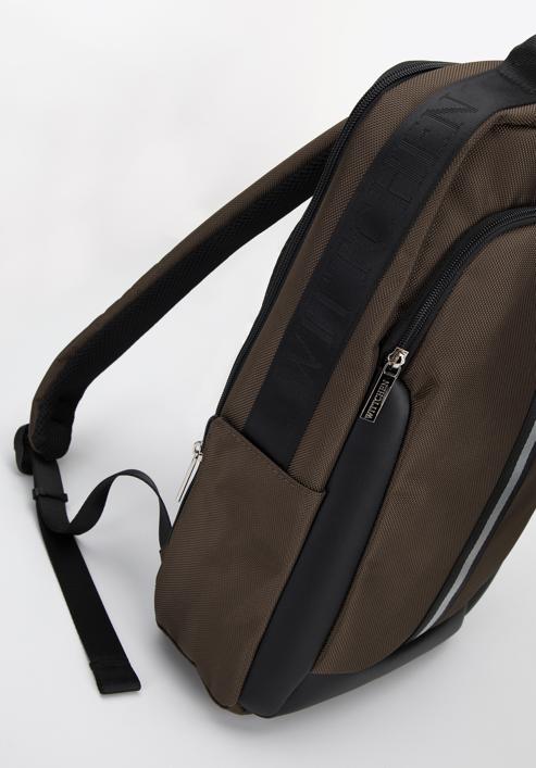 Men's 17” laptop backpack, olive, 96-3U-900-Z, Photo 4