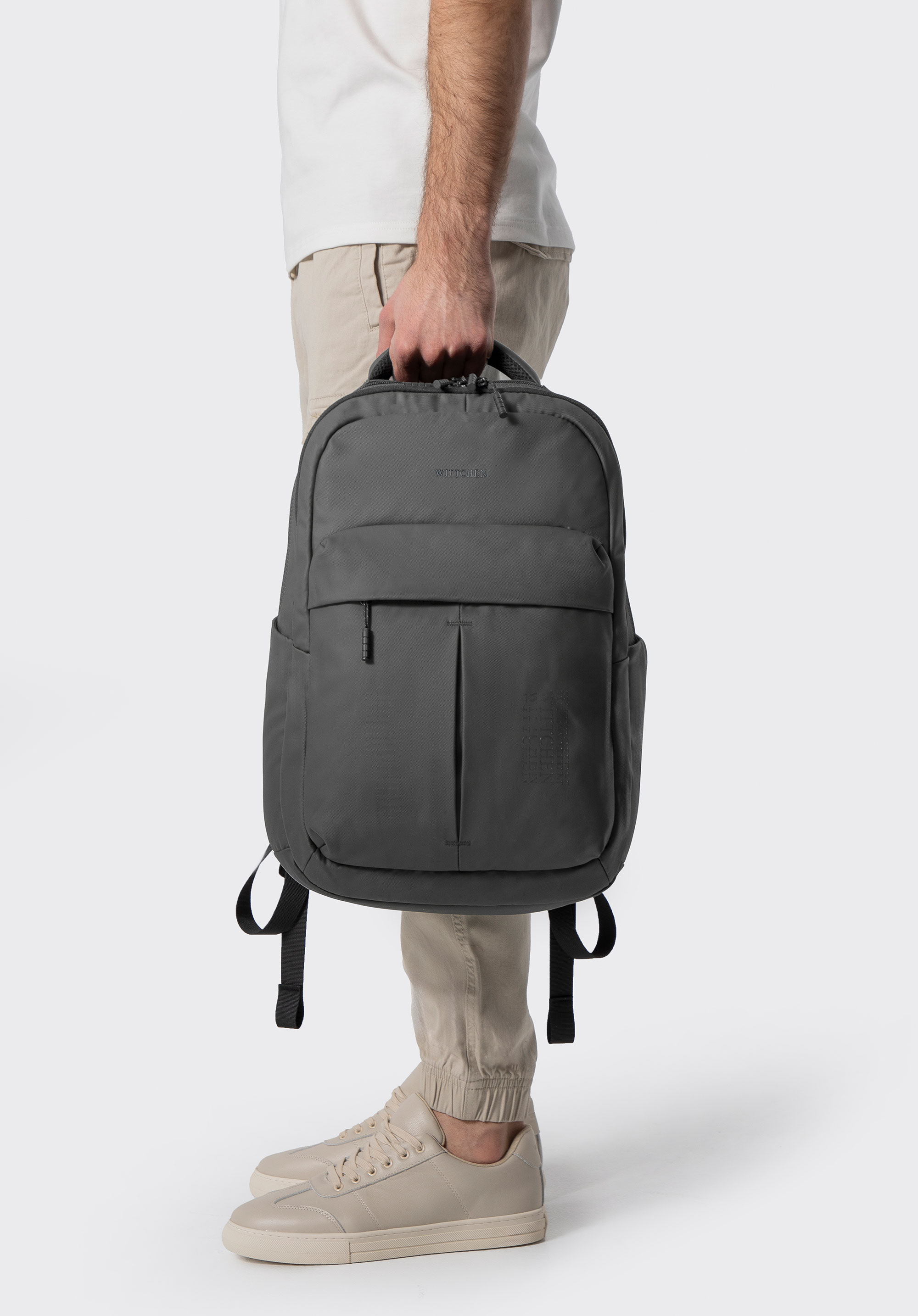 Męski plecak z kieszenią na laptopa 15,6”, khaki, 102-3P-800-8, Zdjęcie 1