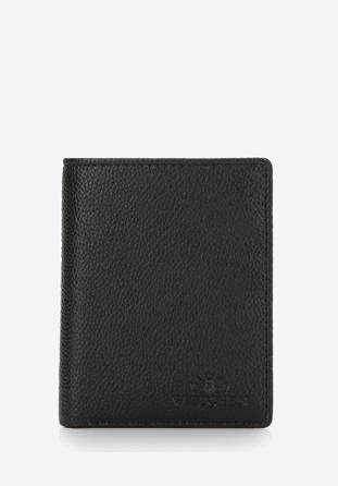 Men's small leather wallet, black, 14-1-931-1, Photo 1