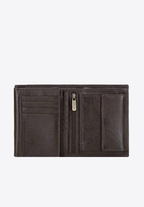 Men's leather bi-fold wallet, dark brown, 21-1-221-40L, Photo 2
