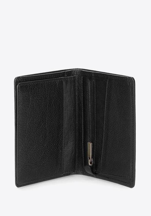 Męski portfel skórzany bez zapięcia, czarny, 21-1-020-10L, Zdjęcie 4