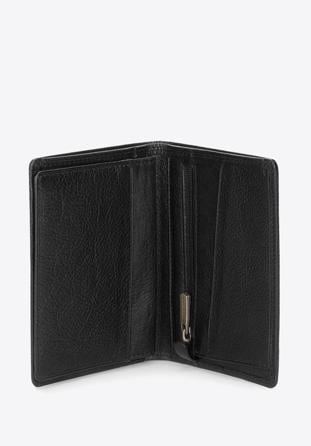 Męski portfel skórzany bez zapięcia, czarny, 21-1-020-10L, Zdjęcie 1
