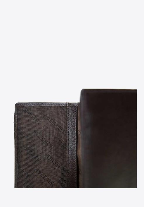 Men's leather bi-fold wallet, dark brown, 21-1-221-40L, Photo 7
