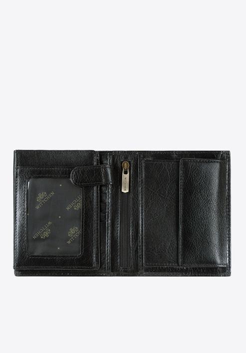 Męski portfel skórzany z herbem duży, czarny, 21-1-139-10L, Zdjęcie 2