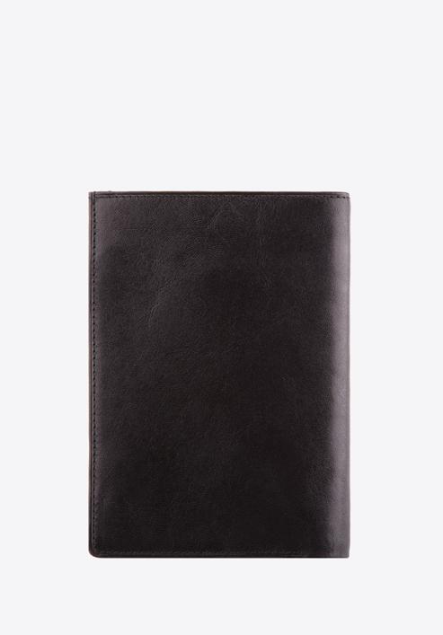 Męski portfel z połyskliwej skóry, czarny, 10-1-033-4, Zdjęcie 5