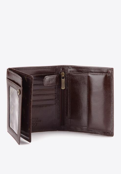 Męski portfel skórzany duży, ciemny brąz, 21-1-139-4, Zdjęcie 5