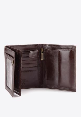 Męski portfel skórzany duży, ciemny brąz, 21-1-139-4, Zdjęcie 1