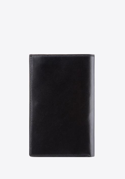 Męski portfel skórzany gładki, czarny, 39-1-030-1, Zdjęcie 5