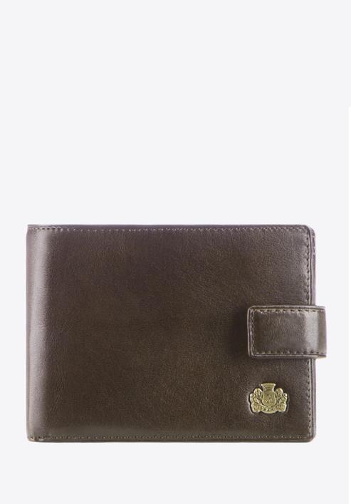Męski portfel skórzany klasyczny, ciemny brąz, 10-1-038-4, Zdjęcie 1