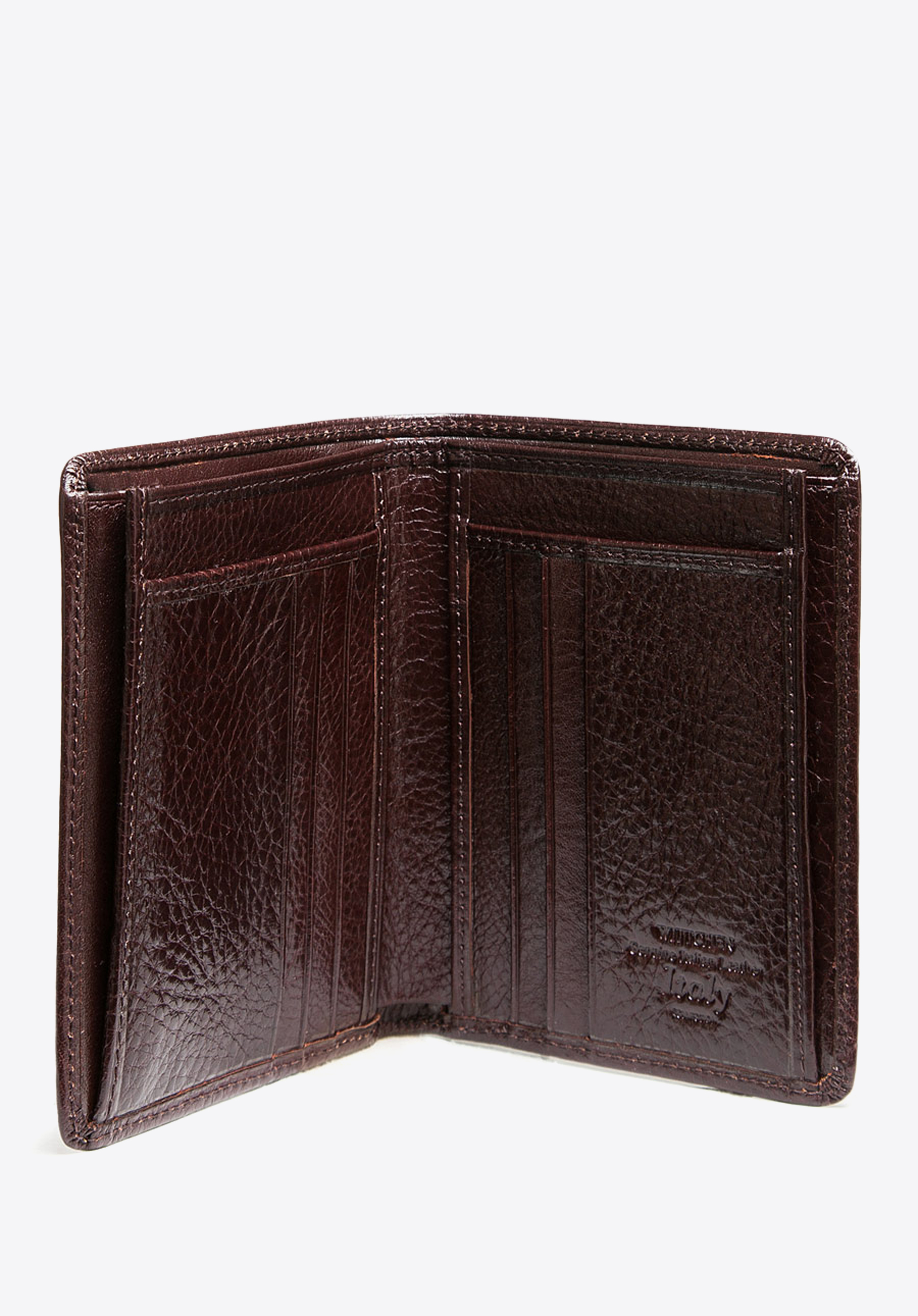 Męski portfel skórzany klasyczny, brązowy, 21-1-143-44, Zdjęcie 1