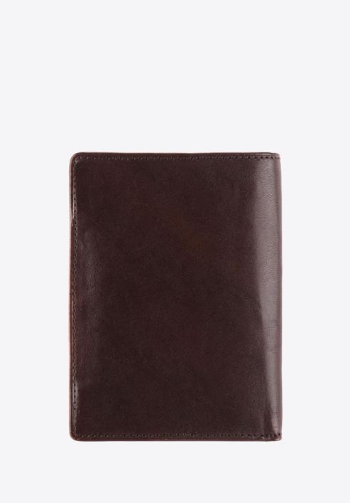 Męski portfel skórzany mały, brązowy, 10-1-023-4, Zdjęcie 5