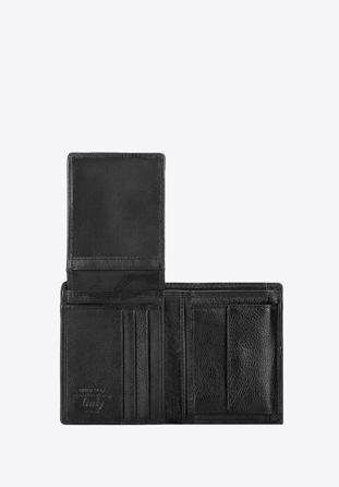 Męski portfel skórzany minimalistyczny, czarny, 21-1-009-10L, Zdjęcie 1