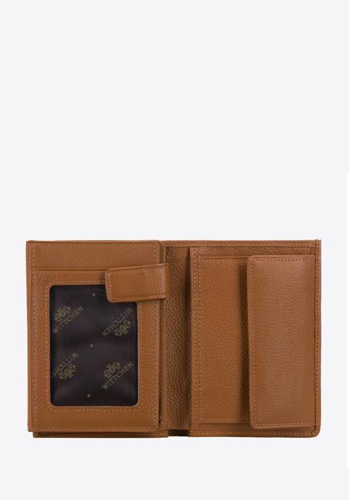 Męski portfel skórzany pionowy, jasny brąz, 02-1-265-5L, Zdjęcie 2