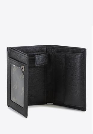 Męski portfel skórzany pionowy, czarny, 02-1-265-1L, Zdjęcie 1