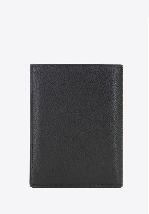 Męski portfel skórzany pionowy, czarny, 02-1-265-5L, Zdjęcie 6