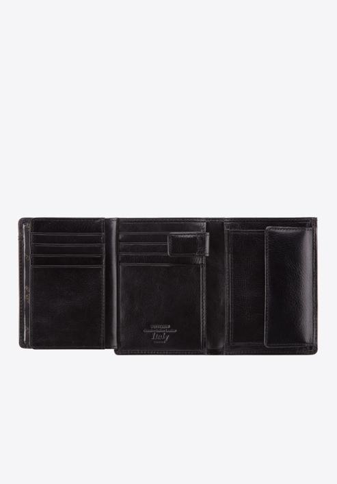 Męski portfel skórzany praktyczny, czarny, 21-1-265-1, Zdjęcie 4