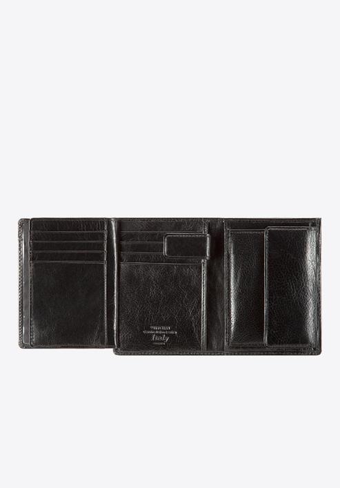 Męski portfel skórzany praktyczny, czarny, 21-1-265-L4, Zdjęcie 4