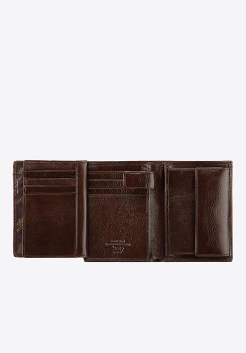 Męski portfel skórzany praktyczny, brązowy, 21-1-265-L4, Zdjęcie 4