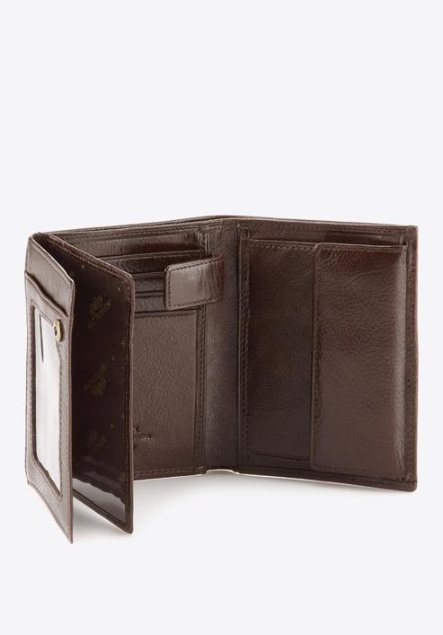 Męski portfel skórzany praktyczny, brązowy, 21-1-265-40L, Zdjęcie 5