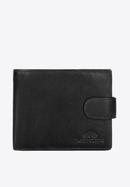 Men's leather bi-fold wallet, black, 21-1-120-40L, Photo 1