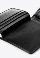 Men's leather bi-fold wallet, black, 21-1-120-40L, Photo 6
