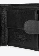 Men's leather bi-fold wallet, black, 21-1-120-40L, Photo 7