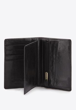 Męski portfel skórzany średni, czarny, 21-1-020-10, Zdjęcie 1