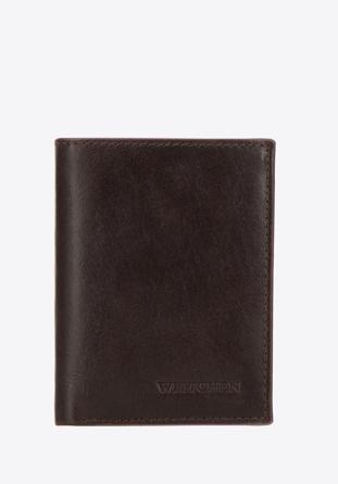 Męski portfel skórzany z brązową lamówką mały, brązowy, 26-1-454-4, Zdjęcie 1