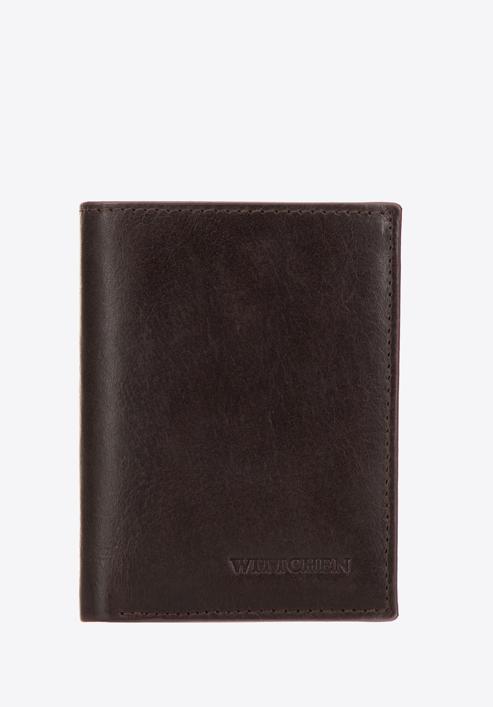Men's small leather wallet, brown, 26-1-454-1, Photo 1