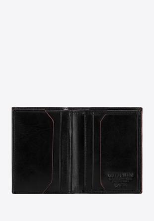 Men's small leather wallet, black, 26-1-454-1, Photo 1