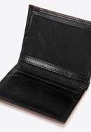 Męski portfel skórzany z brązową lamówką mały, czarny, 26-1-454-1, Zdjęcie 4