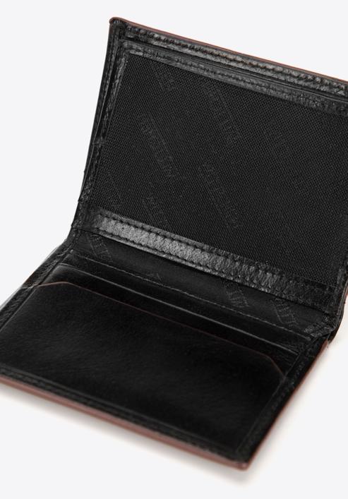 Men's small leather wallet, black, 26-1-454-1, Photo 4