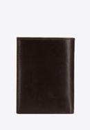 Męski portfel skórzany z brązową lamówką mały pionowy, brązowy, 26-1-453-4, Zdjęcie 4