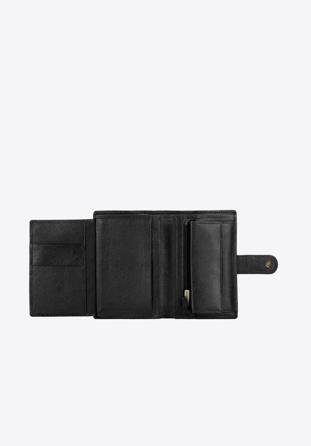 Męski portfel skórzany z dużą ilością przegródek, czarny, 21-1-035-10L, Zdjęcie 1