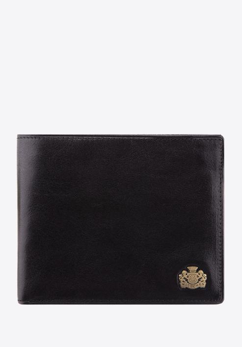 Męski portfel skórzany z dwoma suwakami, czarny, 10-1-040-4, Zdjęcie 1