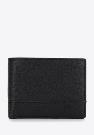Męski portfel skórzany z obszyciem mały, czarny, 14-1-933-1, Zdjęcie 1