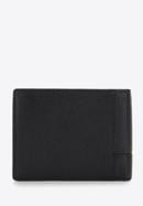 Męski portfel skórzany z obszyciem mały, czarny, 14-1-933-1, Zdjęcie 3